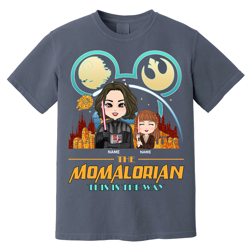 The Momalorian This Is The Way Cute Art - Personalized Shirt For Mom - Mother’s Day Gift For Her