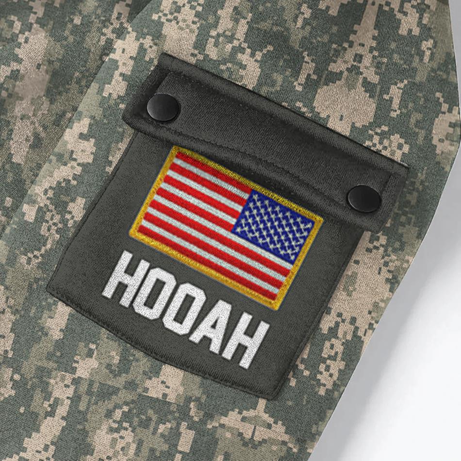 Once A Soldier Alway A Soldier Custom Hoodie Half Zipper All Over Print Shirt Gift For US Veterans H2511 Trna