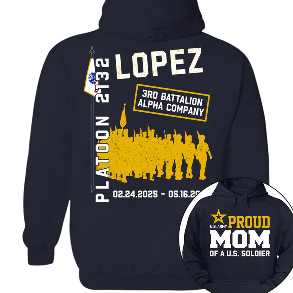 Proud Mom Of A US Soldier Custom Graduation Shirt For US Military Mom Dad Family Proud Shirt For Graduationn Day H2511 Trna