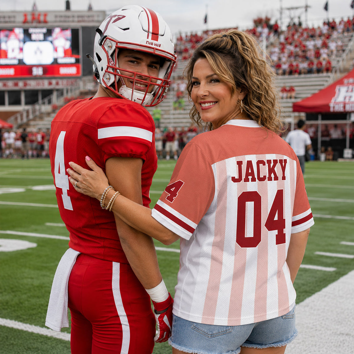 I'll Always Be Your Biggest Fan, Personalized Football Jersey, Custom Photo Gift For Football Lovers For Sport Family Vr2 T1807 Pt99