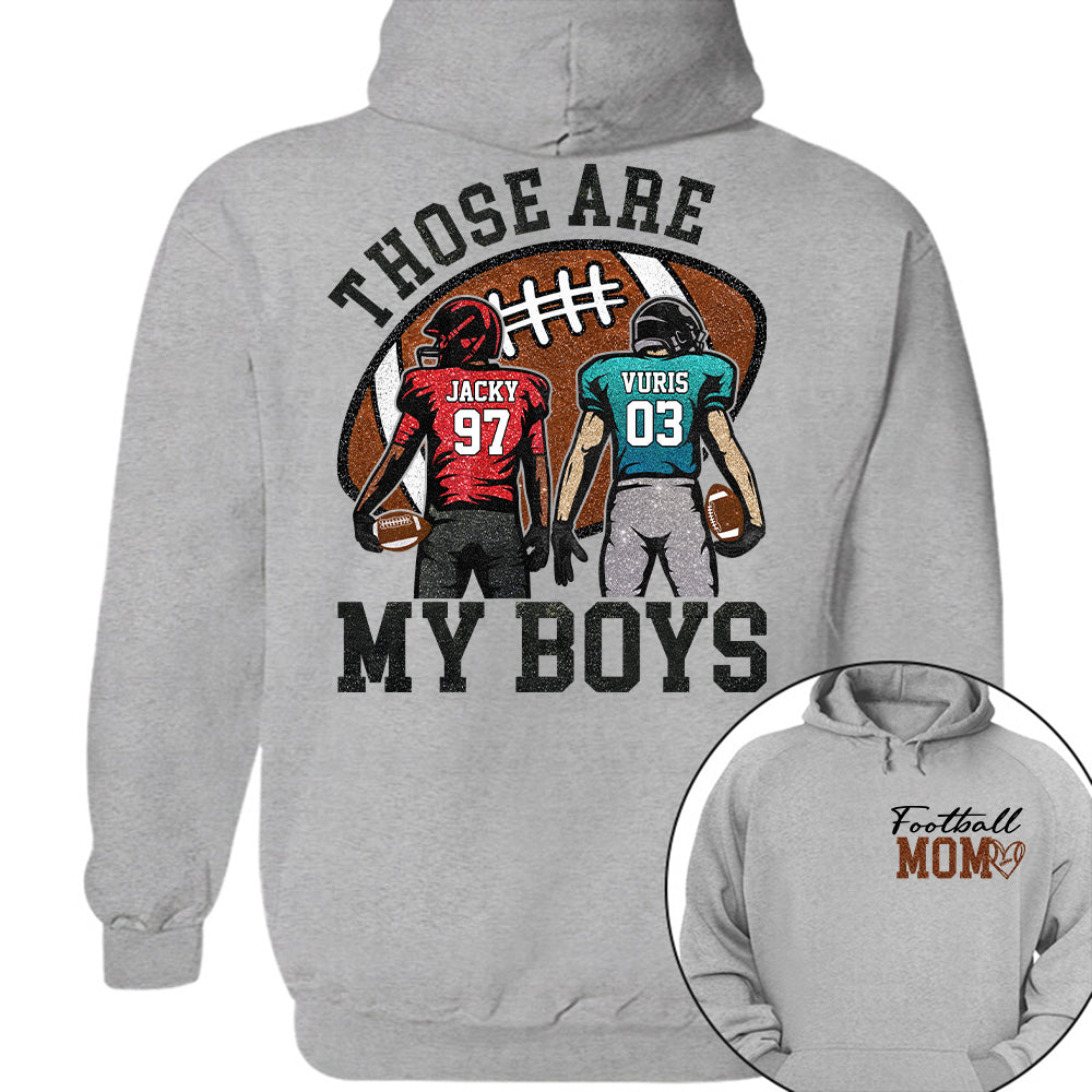Personalized Football Mom Football Grandma Shirt Those Are My Kids Shirt Gift For Sport Family T1807 T24