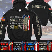 He Is Not Just A Soldier He Is My Son Custom All Over Print Shirt Hoodie Gift For Proud US Military Family Members Shirt H2511 Trna
