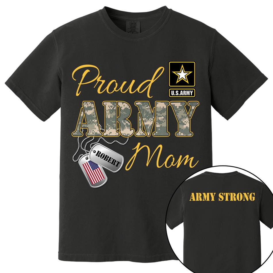 Proud Army Mom Dad Sister Grandma Grandma Military Family Graduationn Day Shirt Custom All Military Branches Shirt  H2511 Trna
