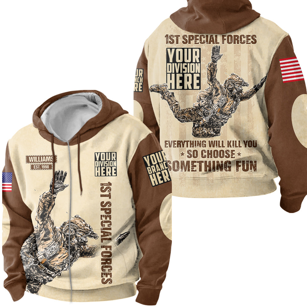 Vintage Shirt Everything Will Kill You So Choose Something Fun All Over Print Shirt For Veteran H2511