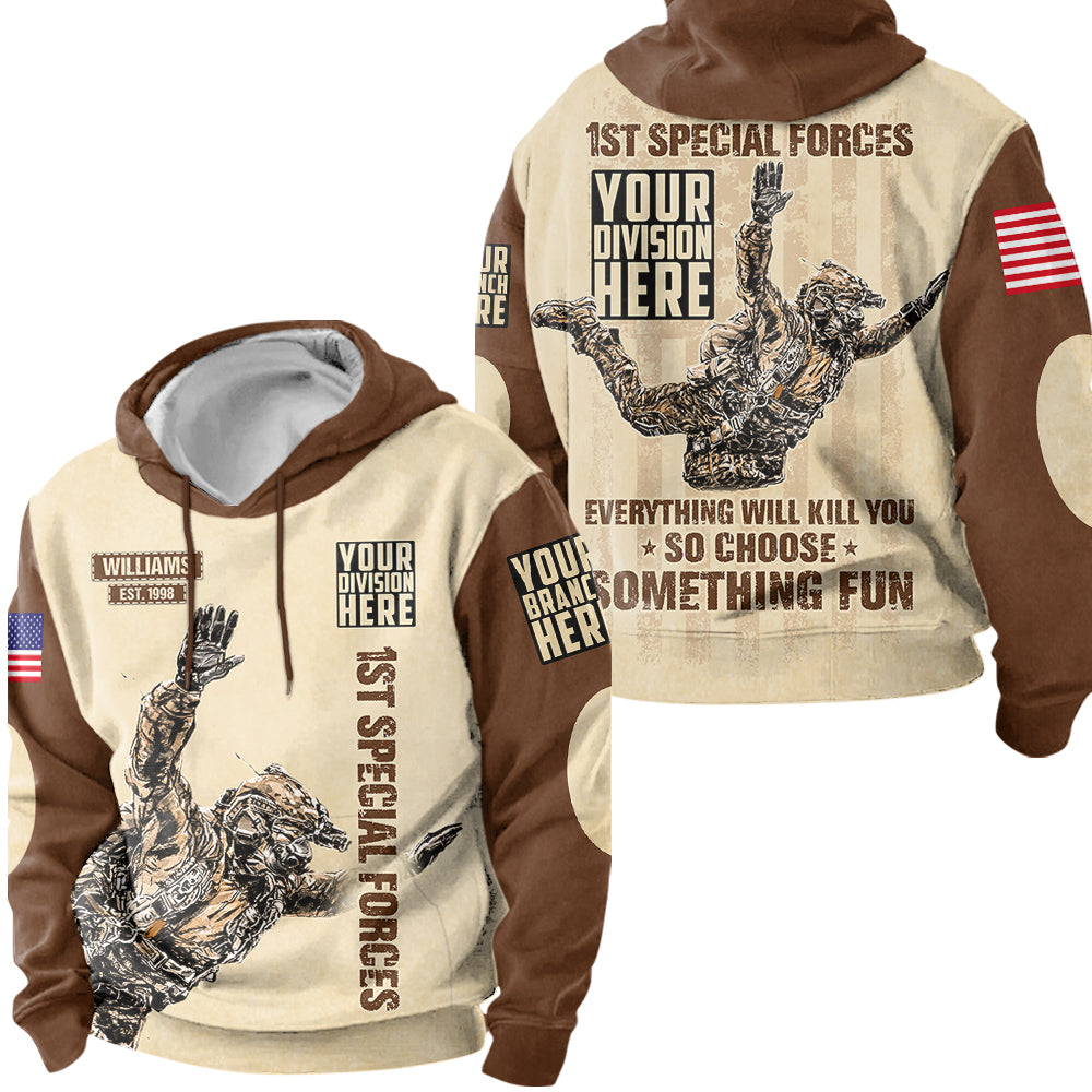 Vintage Shirt Everything Will Kill You So Choose Something Fun All Over Print Shirt For Veteran H2511