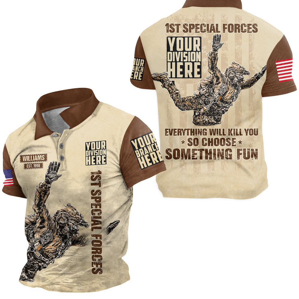 Vintage Shirt Everything Will Kill You So Choose Something Fun All Over Print Shirt For Veteran H2511