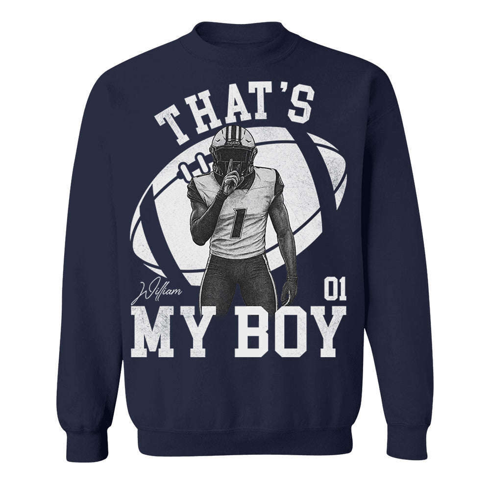 That’s My Boy - Washed Tee Retro Bootleg Shirt - Custom Photo Football Players - Gift For Sport Family T1807 T24