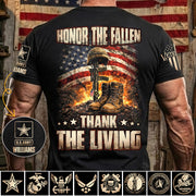 Honor The Fallen Thank The Living Custom Shirt For US Veteran H2511 Trna