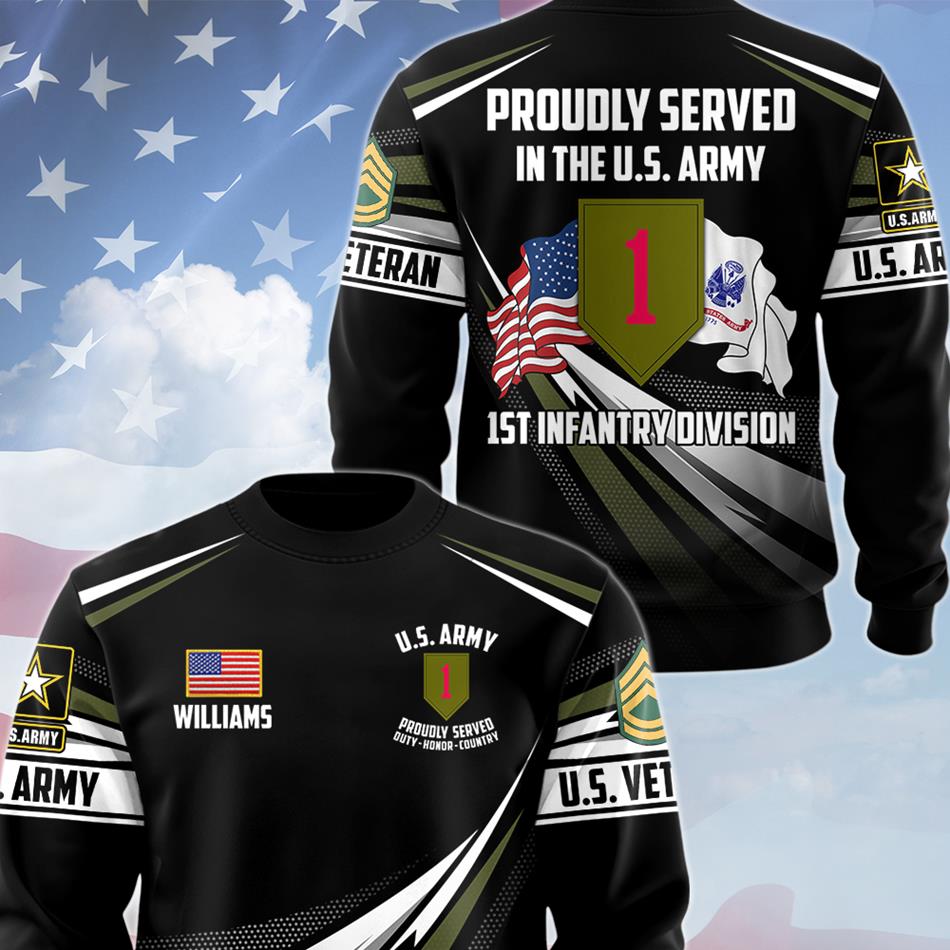 Custom Branch Division Rank Proudly Served Duty Honor Country Personalized All Over Print Shirt For Veteran Dad Grandpa Veterans Day Gift H2511 Trna