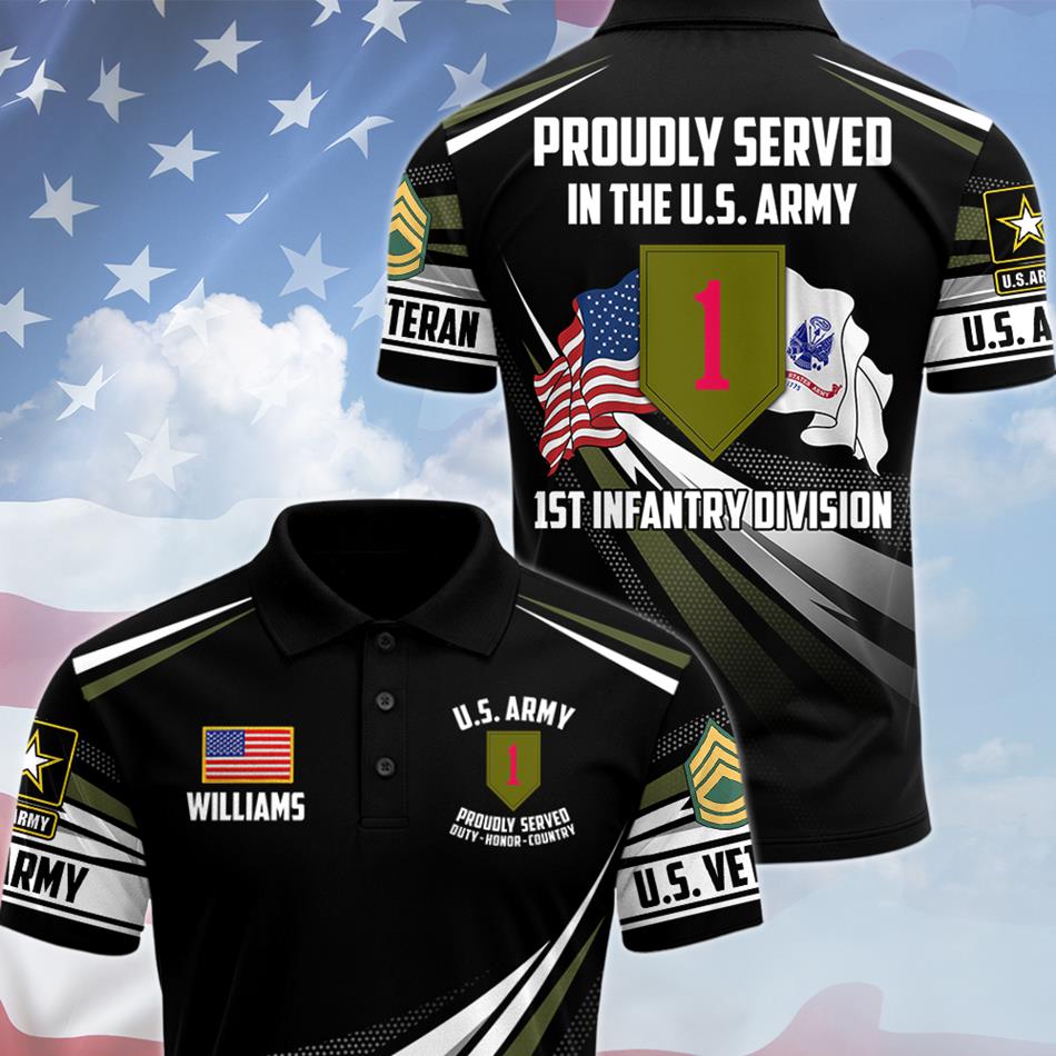 Custom Branch Division Rank Proudly Served Duty Honor Country Personalized All Over Print Shirt For Veteran Dad Grandpa Veterans Day Gift H2511 Trna