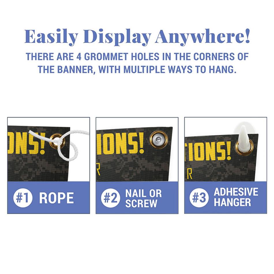 03042026 U.S. Military Graduation Banner Congratulations Soldier We Are So Proud Of You Custom Congrats Banner for Your Soldier's Big Day H2511 Trna