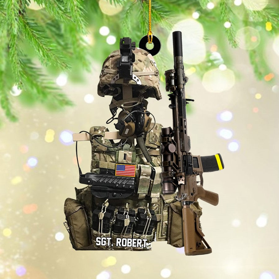 BattleReady Tactical Gear Stand Christmas Ornament Gift For Military Veteran H2511 Trna