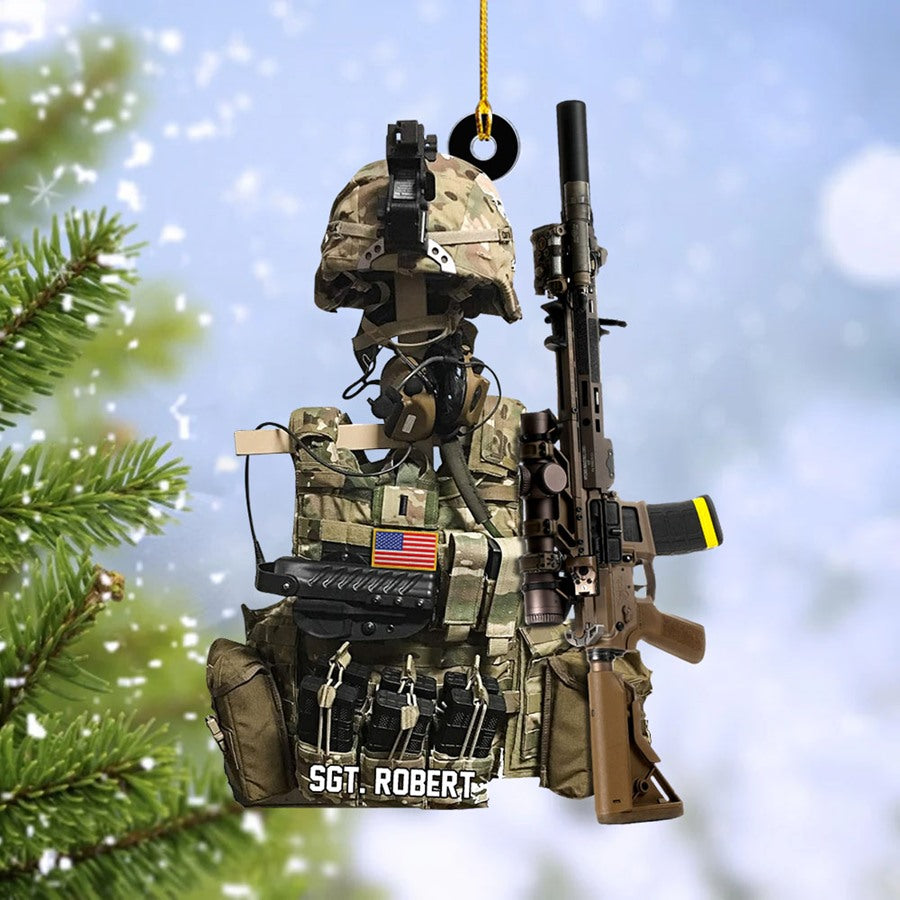 BattleReady Tactical Gear Stand Christmas Ornament Gift For Military Veteran H2511 Trna