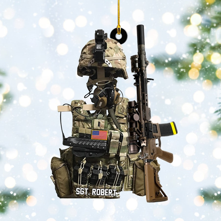 BattleReady Tactical Gear Stand Christmas Ornament Gift For Military Veteran H2511 Trna