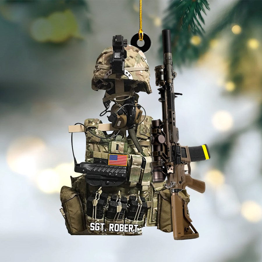 BattleReady Tactical Gear Stand Christmas Ornament Gift For Military Veteran H2511 Trna