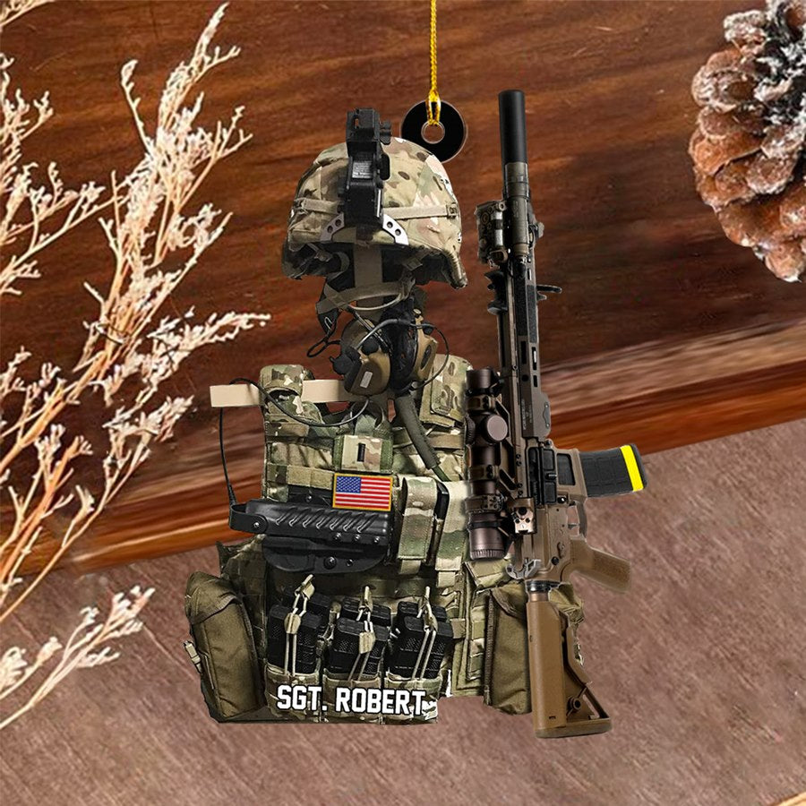 BattleReady Tactical Gear Stand Christmas Ornament Gift For Military Veteran H2511 Trna