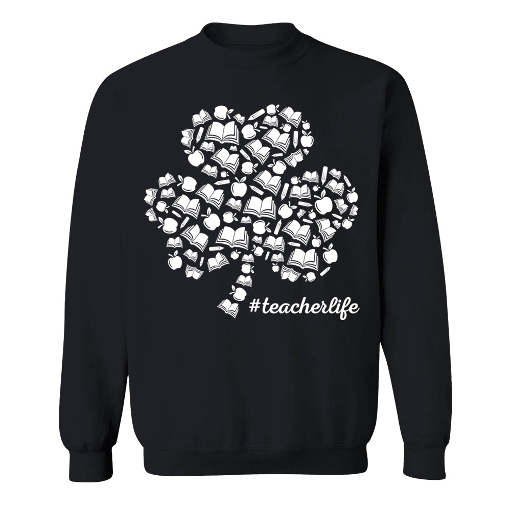 Shamrock Books Apple Pencil Teacher Element T-Shirt Patrick Day Teacher Life H2511 Do99