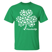Shamrock Books Apple Pencil Teacher Element T-Shirt Patrick Day Teacher Life H2511 Do99