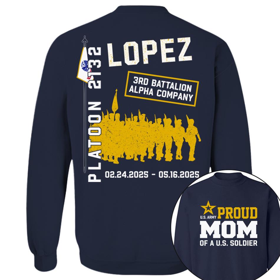 Proud Mom Of A US Soldier Custom Graduation Shirt For US Military Mom Dad Family Proud Shirt For Graduationn Day H2511 Trna