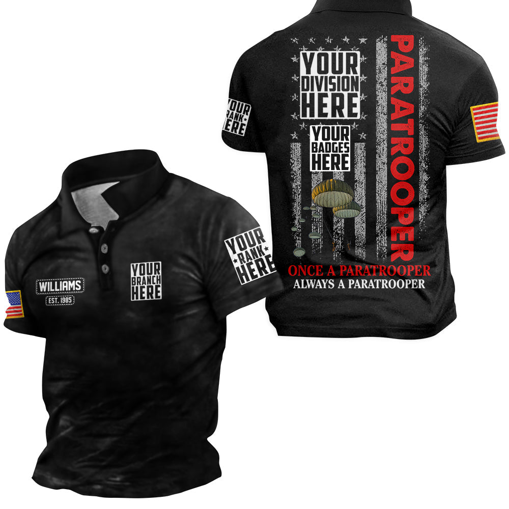 Once A Veteran Title Always A Veteran Title Personalized All Over Print Shirt For Veteran H2511
