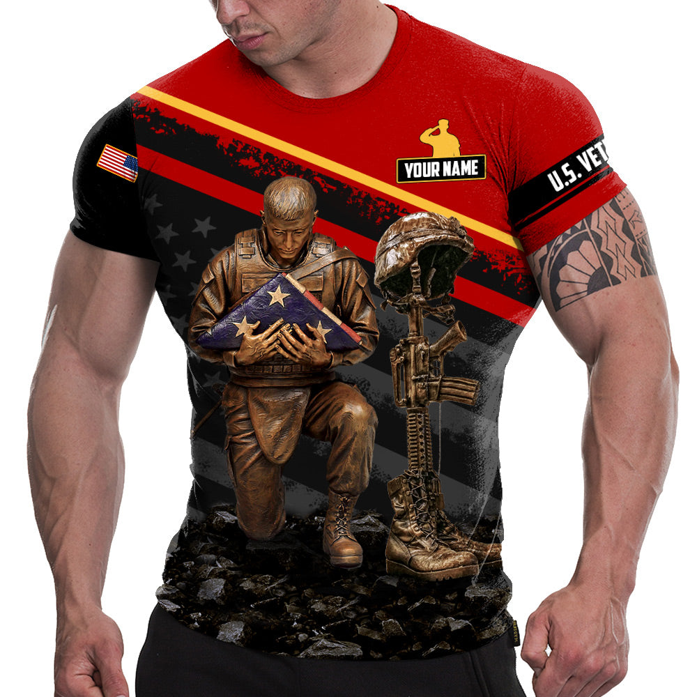 Personalized Shirt Those Who Disrespect Our Flag Have Never Been Handed A Folded One All Over Print Shirt For Veteran Veterans Day Shirt H2511 Ph98