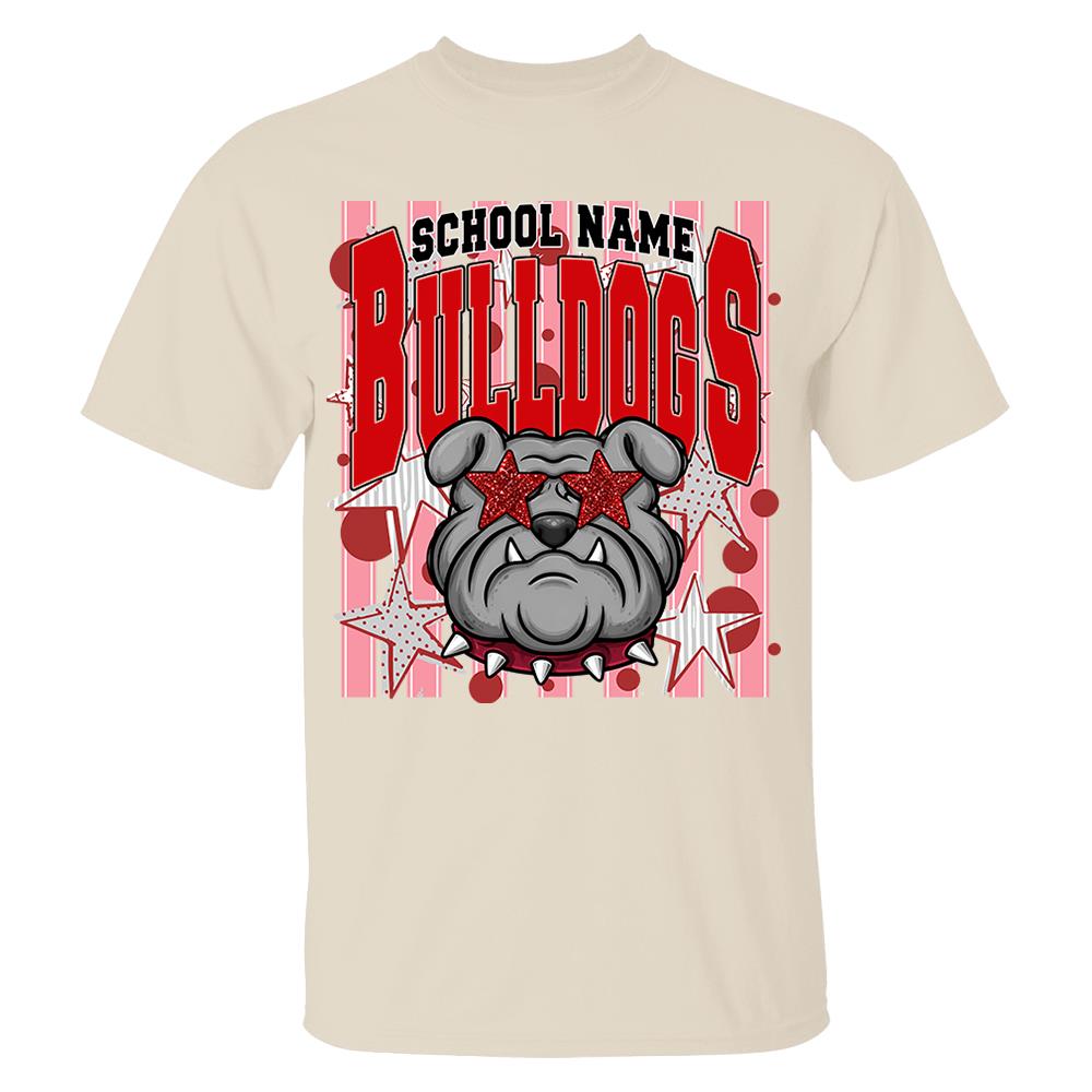 Gameday School Spirit,  Personalized School Spirit Retro School Mascot, Football Baseball Softball Team Shirt, Gift For Teacher Student Sport Lovers MI209 Nh00