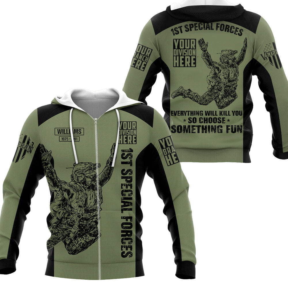 Shirt Everything Will Kill You So Choose Something Fun All Over Print Shirt For Veteran H2511