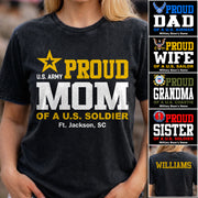 Proud Mom Of A US Soldier Shirt For Proud Mom Dad Custom Graduate Picture Shirt Military Family Matching Shirt H2511 Trna