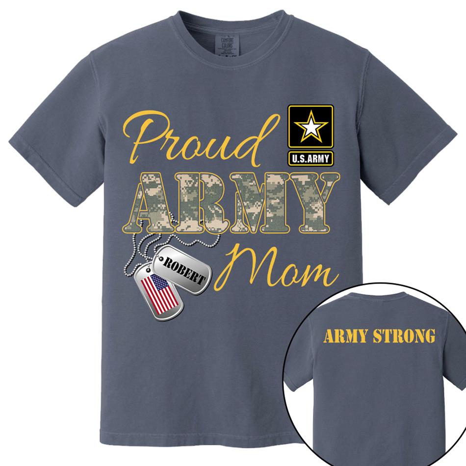 Proud Army Mom Dad Sister Grandma Grandma Military Family Graduationn Day Shirt Custom All Military Branches Shirt  H2511 Trna