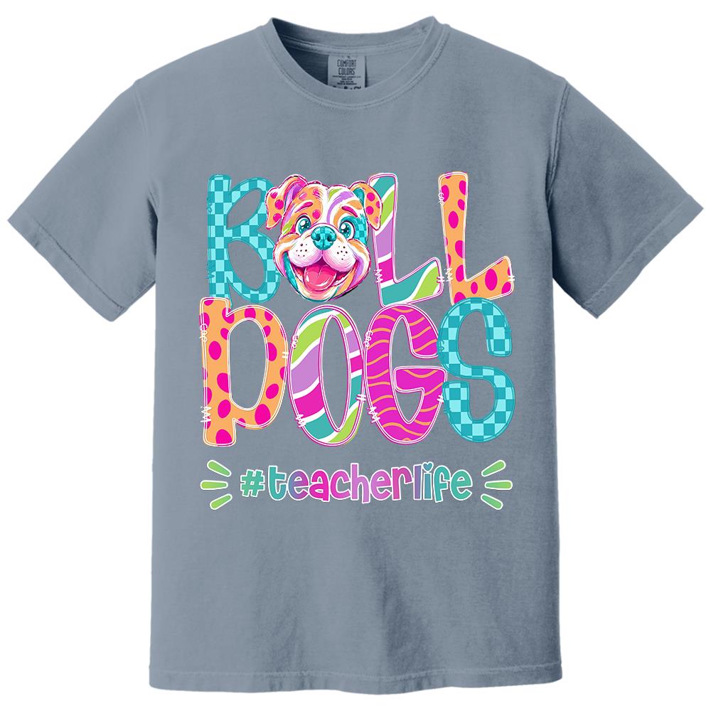 Personalized Mascot Spirit Shirt, Personalized School Spirit Tee, Colorful Team Name T-Shirt Hv01