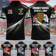 Custom Branch Division Rank Proudly Served Duty Honor Country Personalized All Over Print Shirt For Veteran Dad Grandpa Veterans Day Gift H2511 Trna