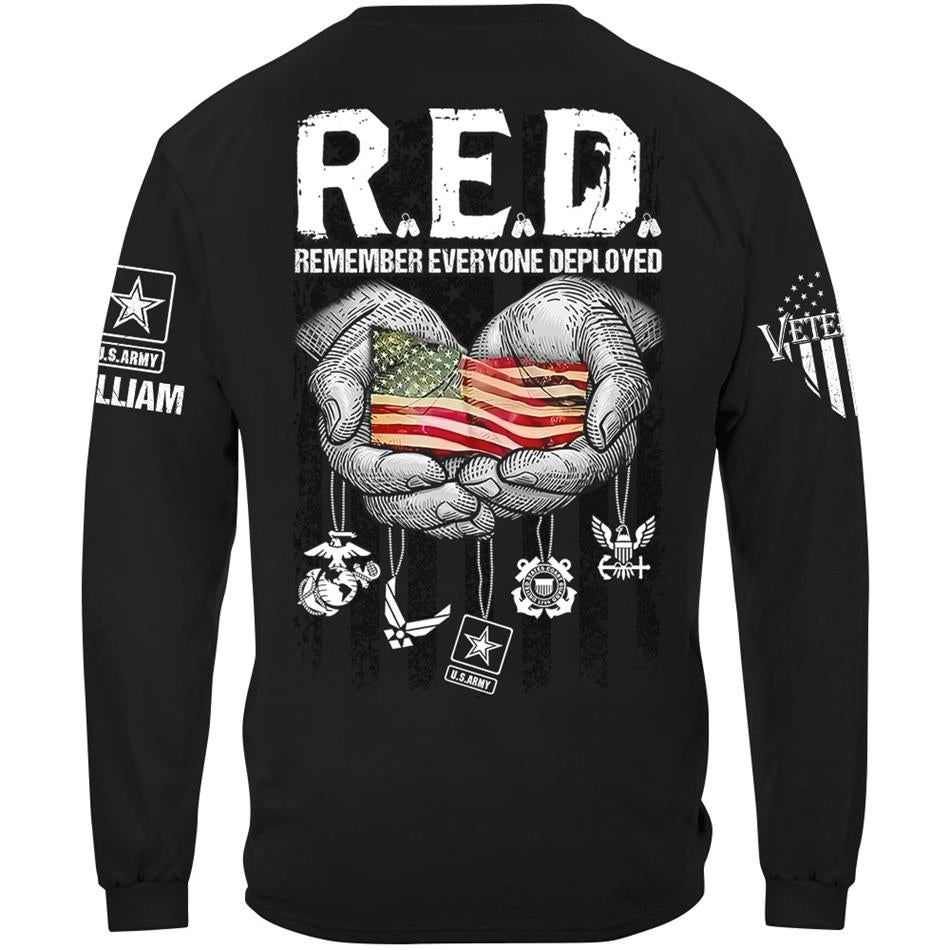 R.E.D. Fridays Veteran's Shirt – Remember Everyone Deployed Custom Shirt For Proud US Veterans H2511 Trna