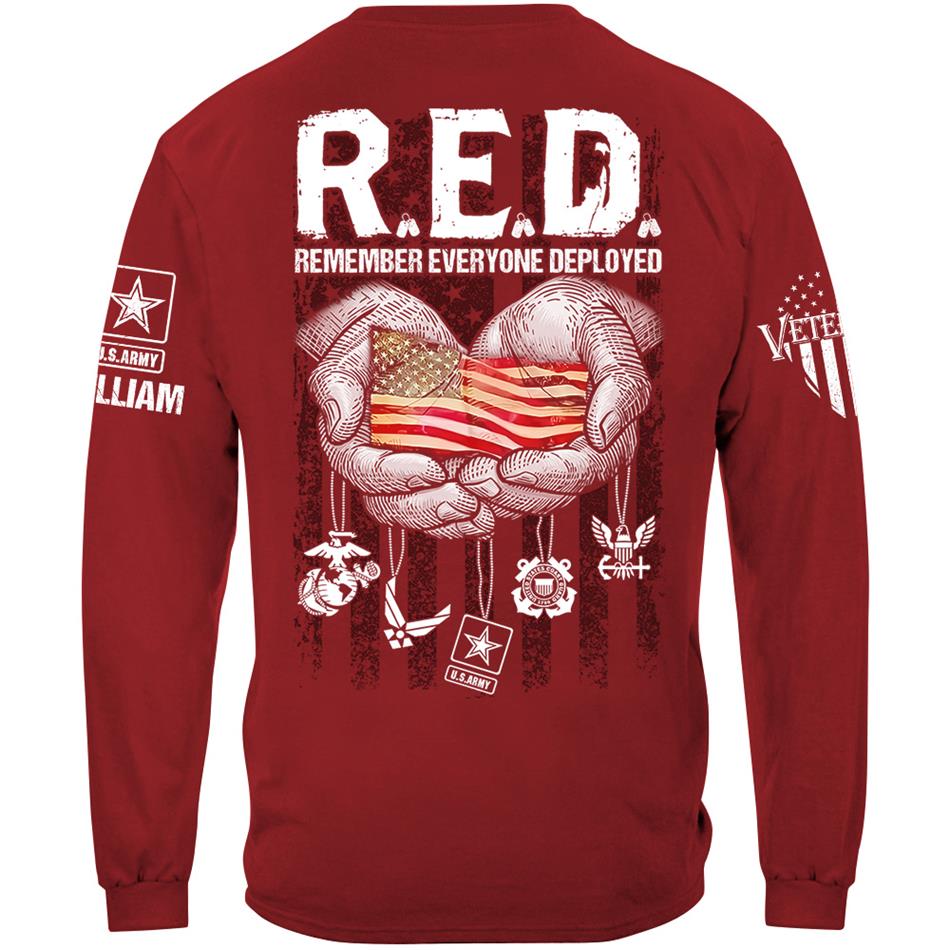 R.E.D. Fridays Veteran's Shirt – Remember Everyone Deployed Custom Shirt For Proud US Veterans H2511 Trna