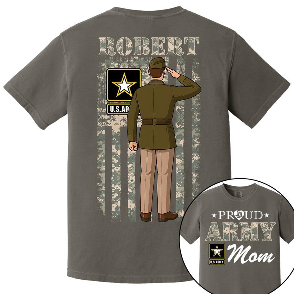 Proud Army Mom Custom Camouflage Shirt For US Military Mom Dad Sister ... All Other Family Members H2511 Trna
