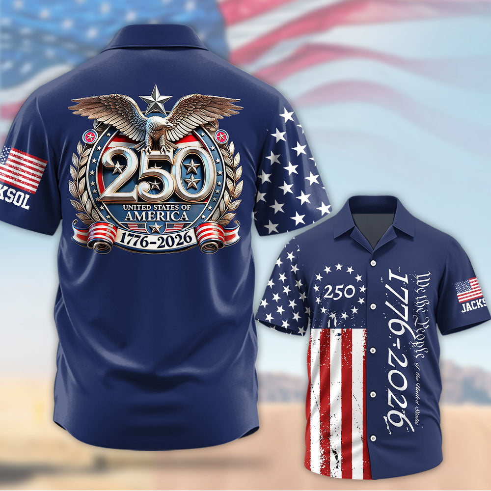 We the People 1776-2026 - Personalized USA 250th Anniversary Hawaiian Shirt A2110 T24