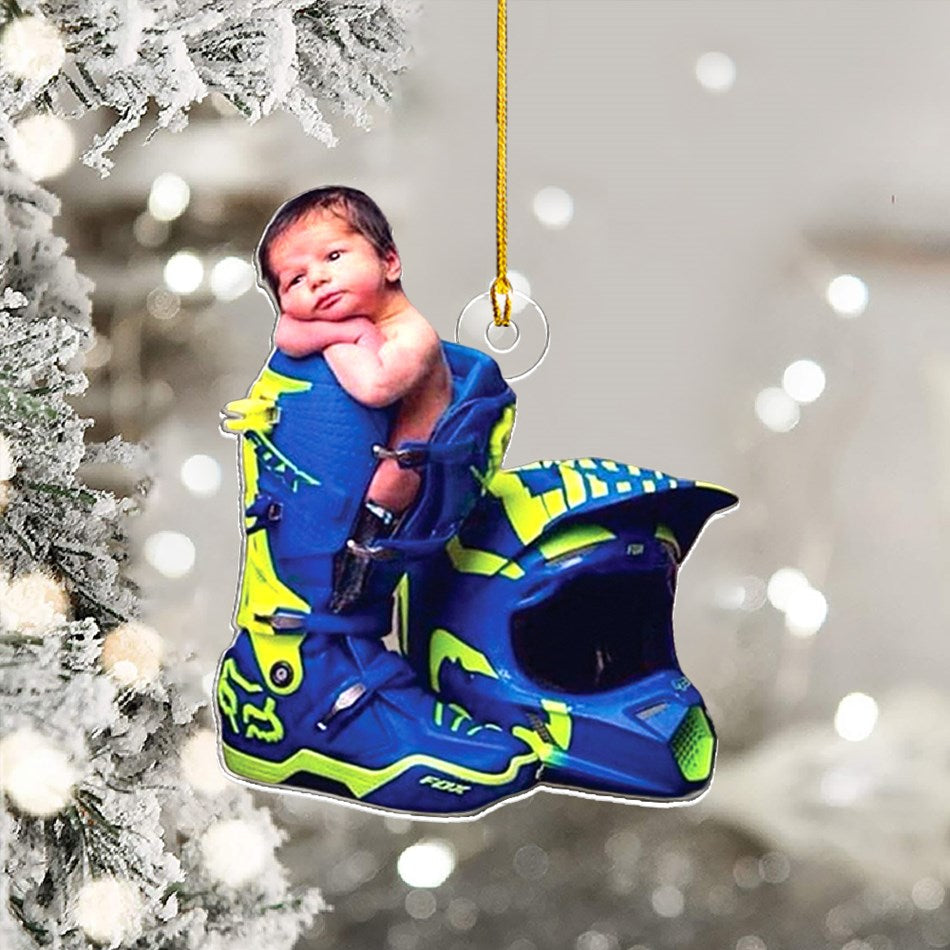 Personalized Motocross Ornament, Motorcycle Ornament, Dirt Bike Christmas Ornaments Gift For Motocross Lover, Rider Gifts H2511