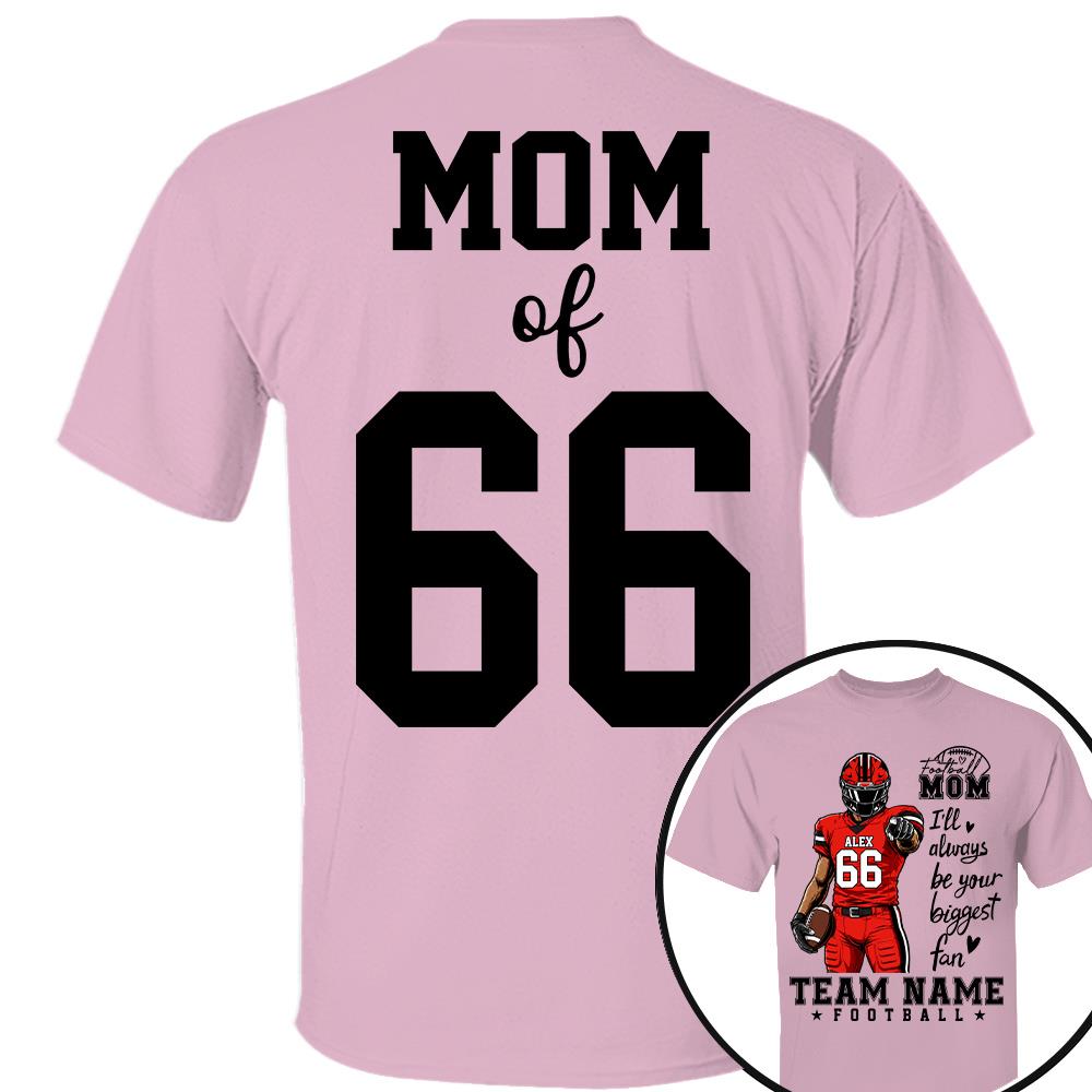 Personalized American Football Mom Shirt - Football GameDay Custom Shirt For Mom, Dad, Family Nh00