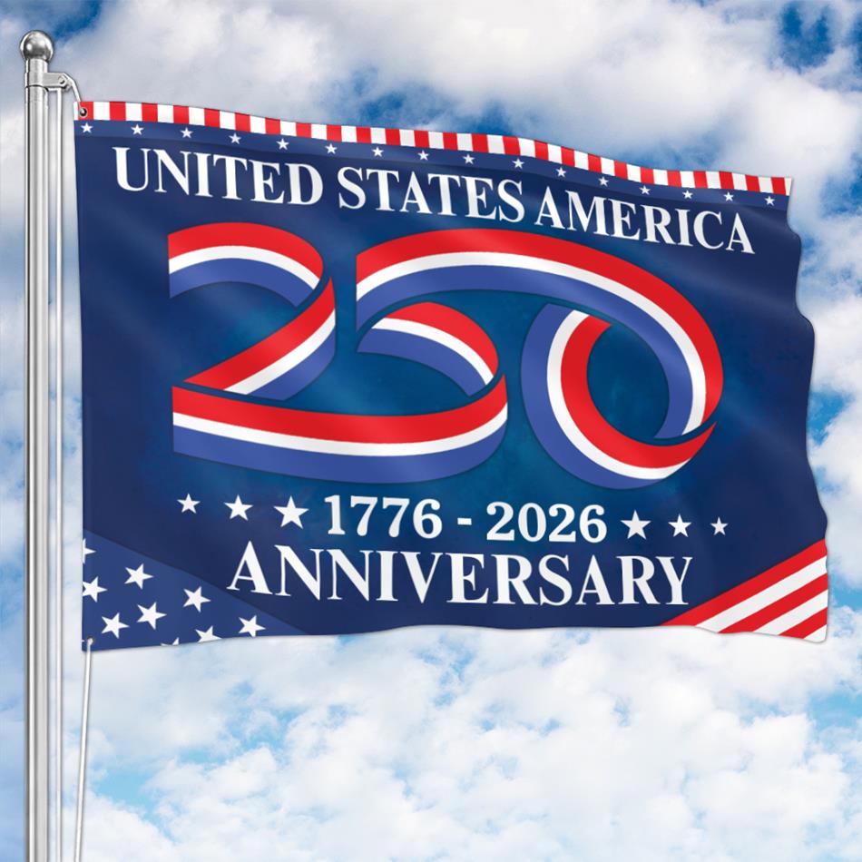 United States 250th Of Freedom Anniversary House Flag H2511 Trna