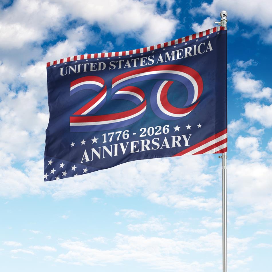 United States 250th Of Freedom Anniversary House Flag H2511 Trna