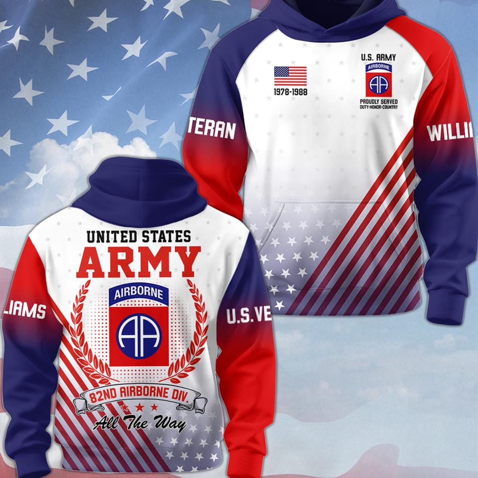 Proudly Served Duty Honor Country Personalized All Over Print Shirt For Veteran Memorial Day Veterans Day Shirt H2511 Trna