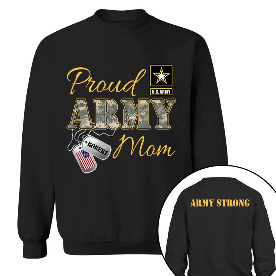 Proud Army Mom Dad Sister Grandma Grandma Military Family Graduationn Day Shirt Custom All Military Branches Shirt  H2511 Trna