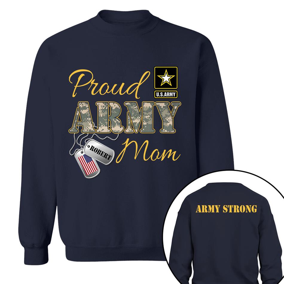 Proud Army Mom Dad Sister Grandma Grandma Military Family Graduationn Day Shirt Custom All Military Branches Shirt  H2511 Trna