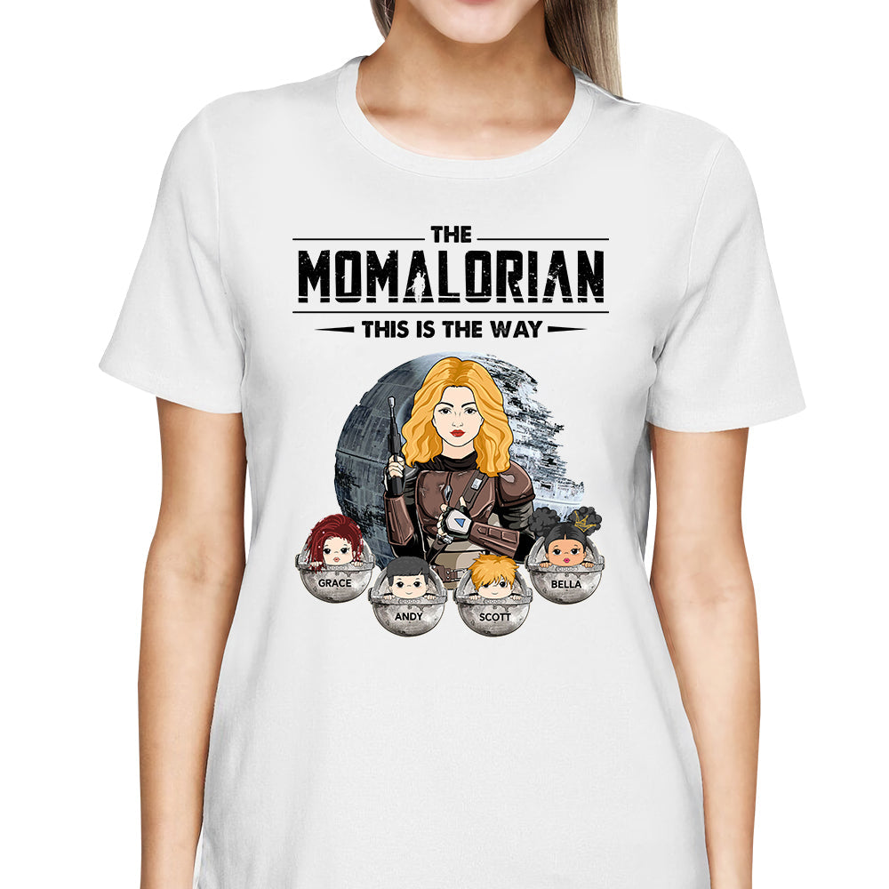 The Momalorian This Is The Way - Personalized Shirt For Mom