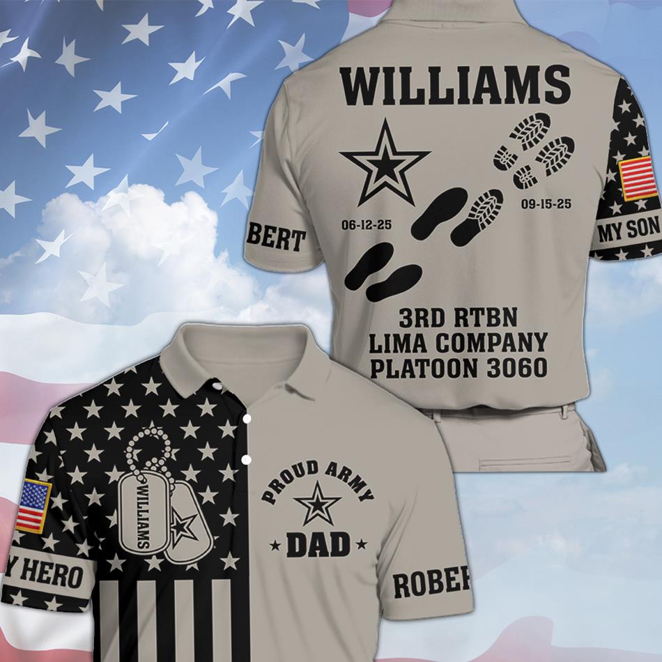 Proud Army Dad Mom Custom Graduation Day All Over Print Shirt For US Military Family Members H2511
