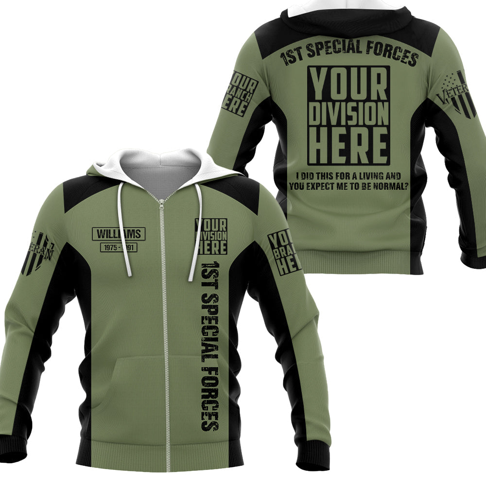 I Did This For A Living And You Expect Me To Be Normal Personalized All Over Print Shirt   Shirt For Veteran H2511