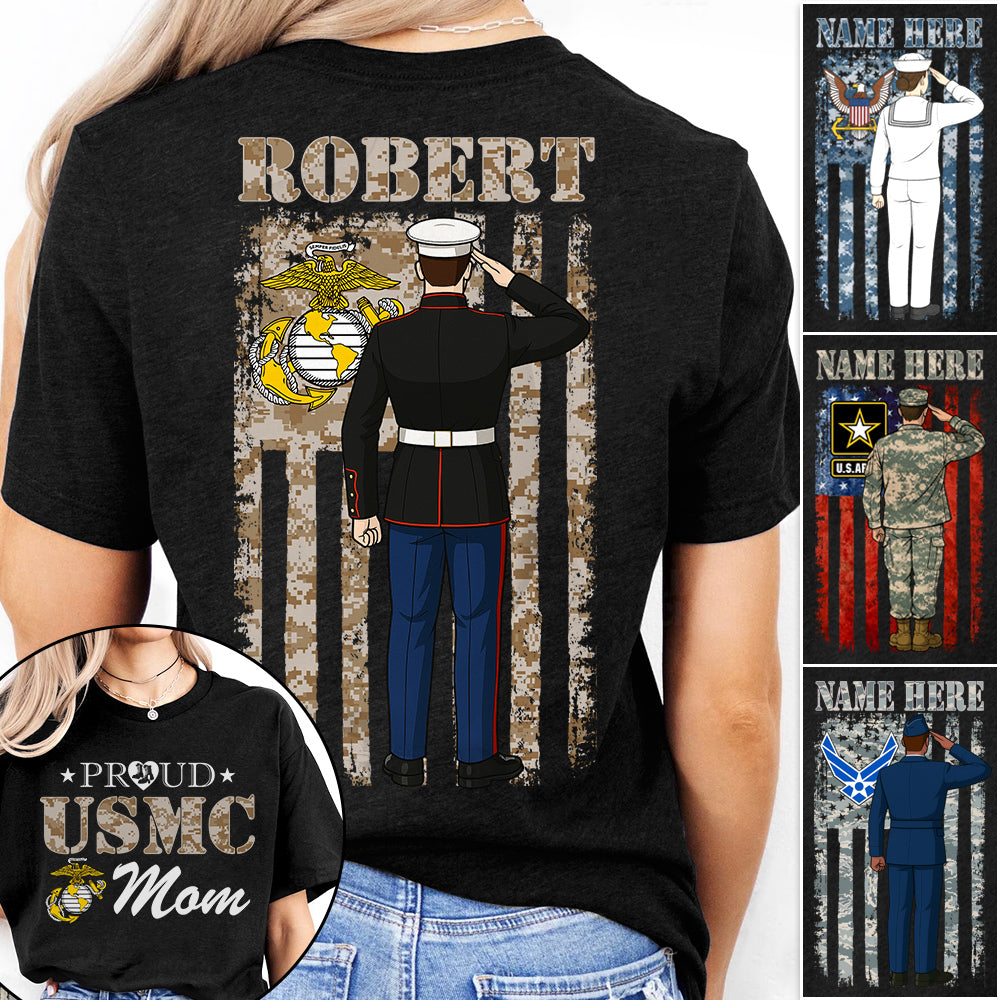 Proud Army Mom Custom Camouflage Shirt For US Military Mom Dad Sister ... All Other Family Members H2511 Trna