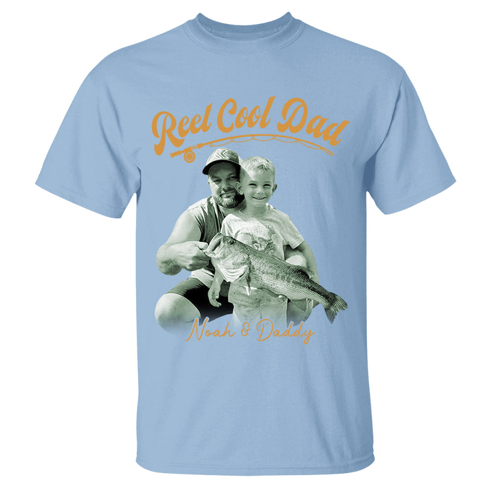 Reel Cool Dad - Personalized Vintage Shirt For Fishing Family - Gifts For Dad NA04 VH01