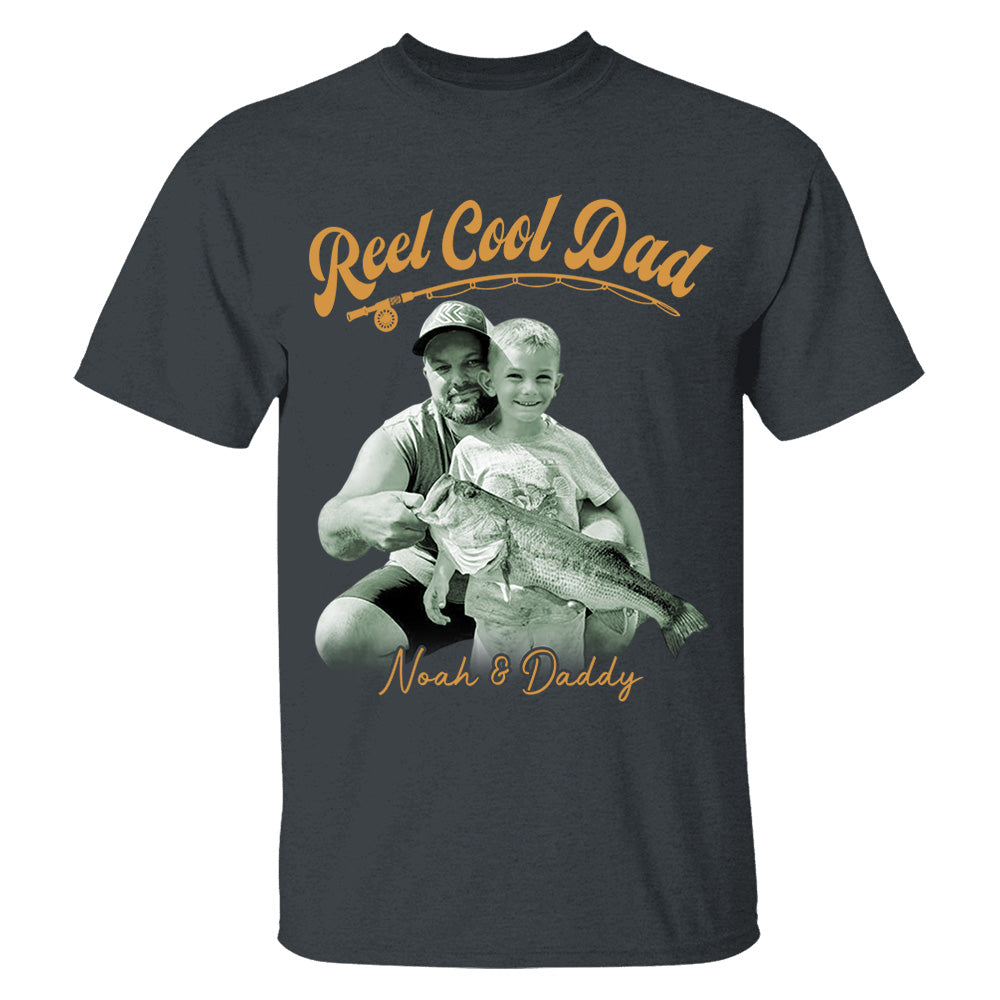 Reel Cool Dad - Personalized Vintage Shirt For Fishing Family - Gifts For Dad NA04 VH01