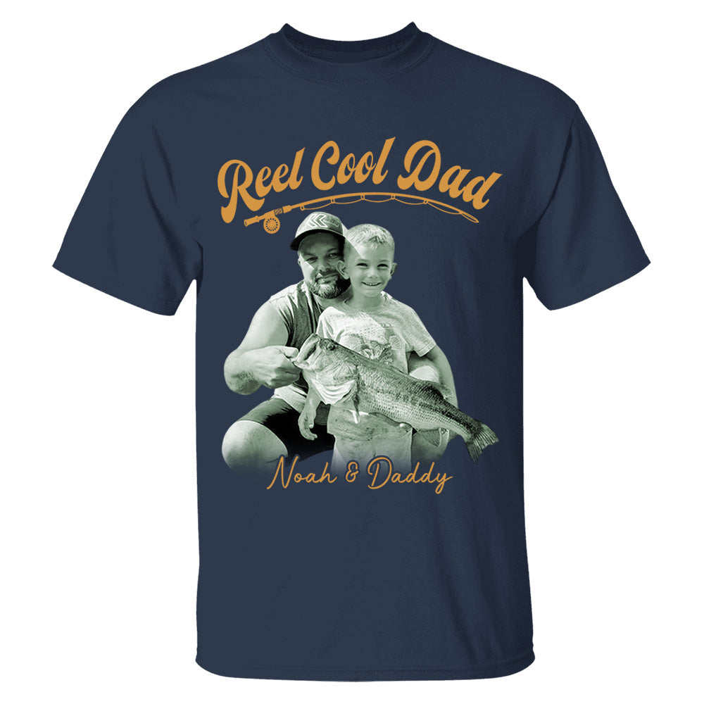 Reel Cool Dad - Personalized Vintage Shirt For Fishing Family - Gifts For Dad NA04 VH01