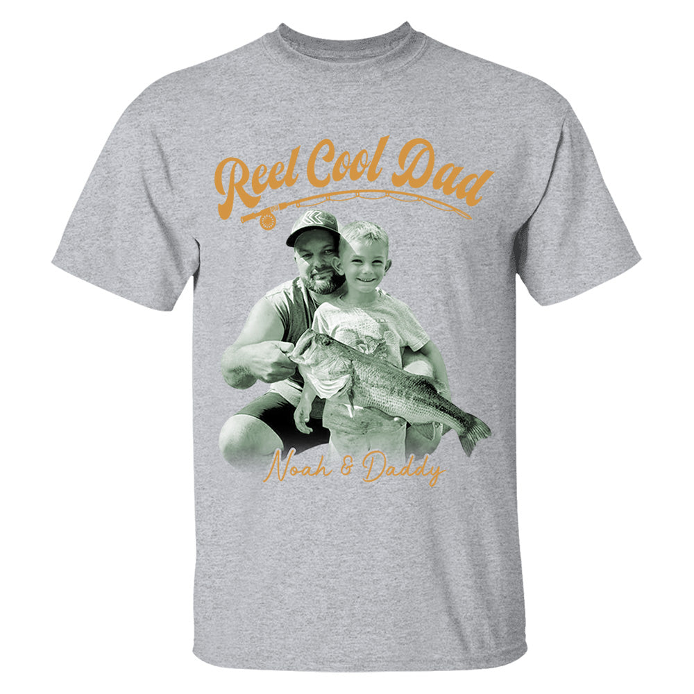 Reel Cool Dad - Personalized Vintage Shirt For Fishing Family - Gifts For Dad NA04 VH01